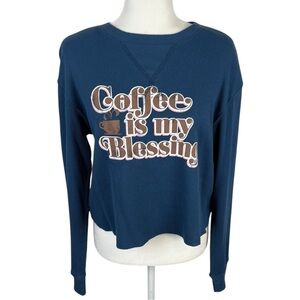 Coffee Is My Blessing Long Sleeve Top Size M